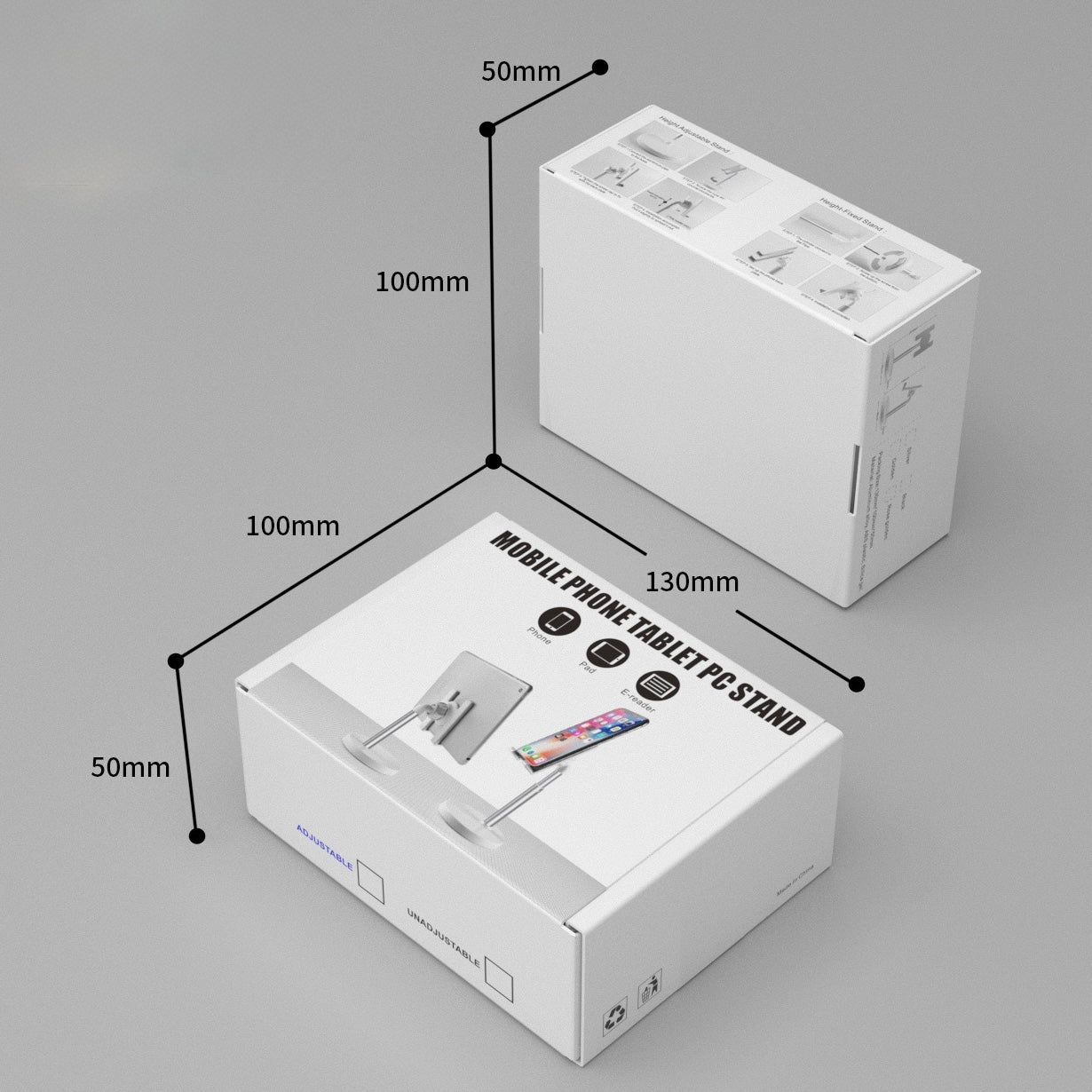 MT110 ADJUSTABLE PHONE TABLET DESKTOP STAND HOLDER