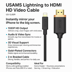 USAMS-SJ509 U70 Lightning to HDMI HD Video Cable