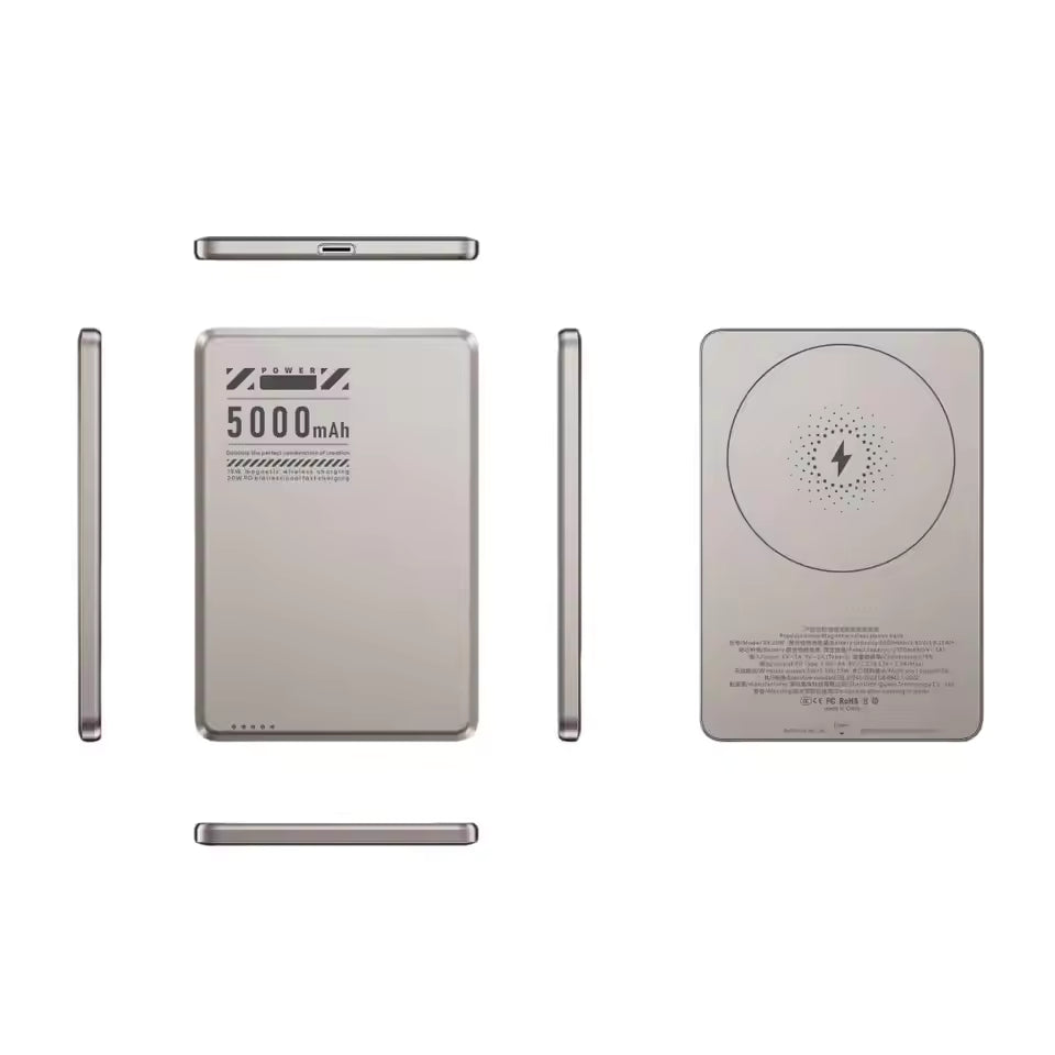 Wireless Charger For Magsafe Power bank For Apple External Battery Ultra-Thin Powerbank 5000mAh