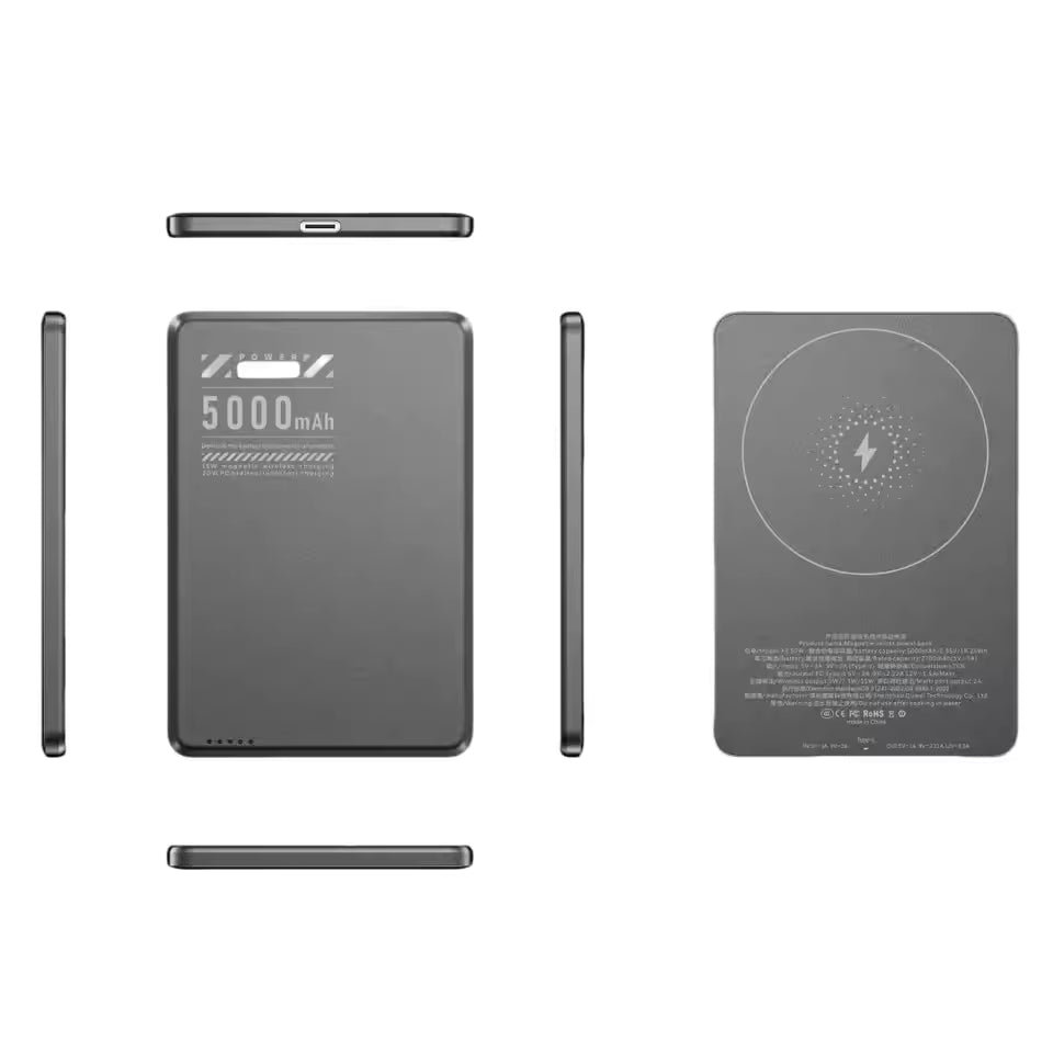 Wireless Charger For Magsafe Power bank For Apple External Battery Ultra-Thin Powerbank 5000mAh