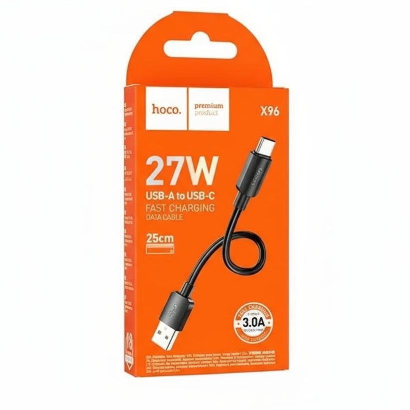 Hoco X96 USB-A to USB-C 25cm Cable