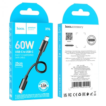 Hoco X96 USB-C to USB-C 25cm Cable