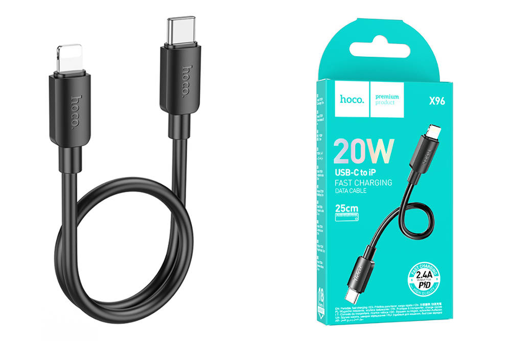 Hoco X96 USB-C to Lightning 25cm Cable