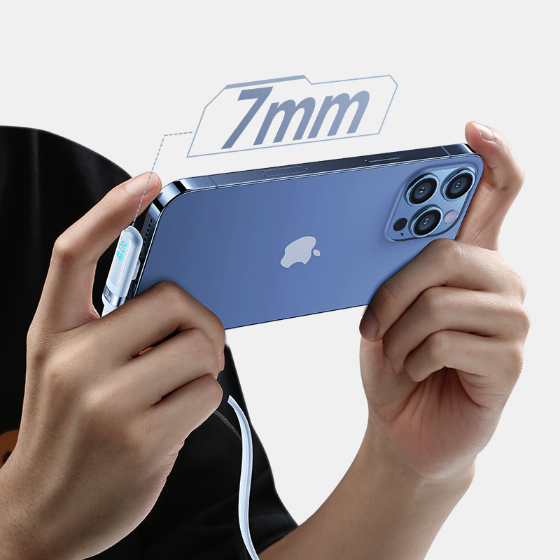 USAMS-SJ652 PD30W Type-C To Lightning Digital Display Fast Charging Elbow Data Cable 1.2m