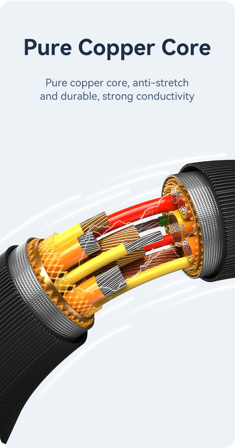 USAMS-SJ693 Type-C 3A Striped Data Cable 2m