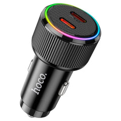 Hoco NZ14B Dual USB-C PD 50w Car Charger