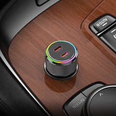 Hoco NZ14B Dual USB-C PD 50w Car Charger