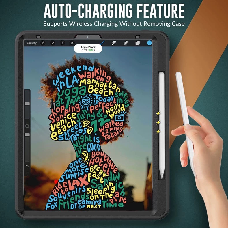 IPAD Air2 9.7inch 360 Rotating Rugged Hand Strap Case