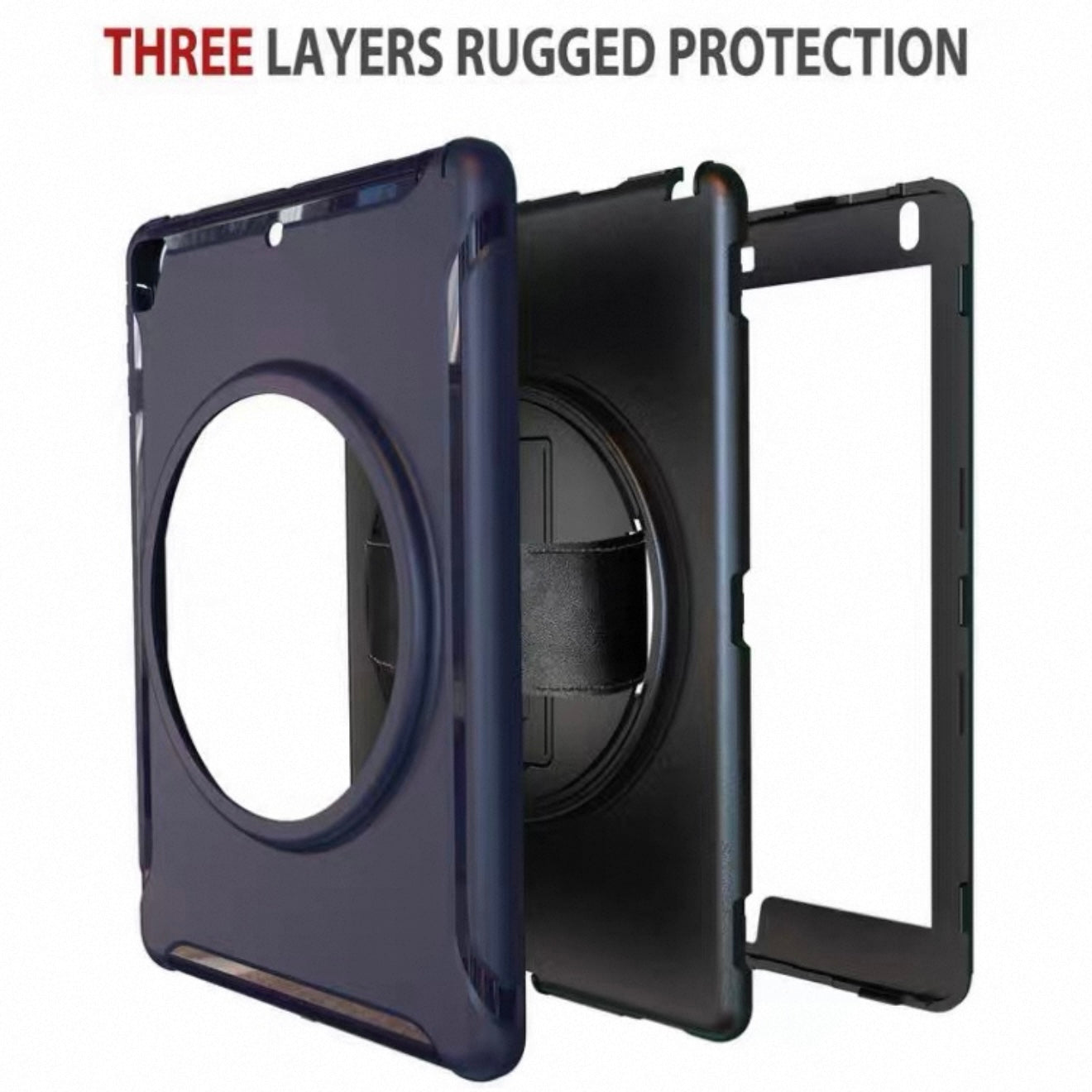 IPAD Air2 9.7inch 360 Rotating Rugged Hand Strap Case