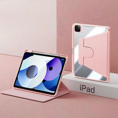 IPAD 10th/11th A16 10.9 inch CLEAR BACK ROATATING FLIP CASE with pen holder
