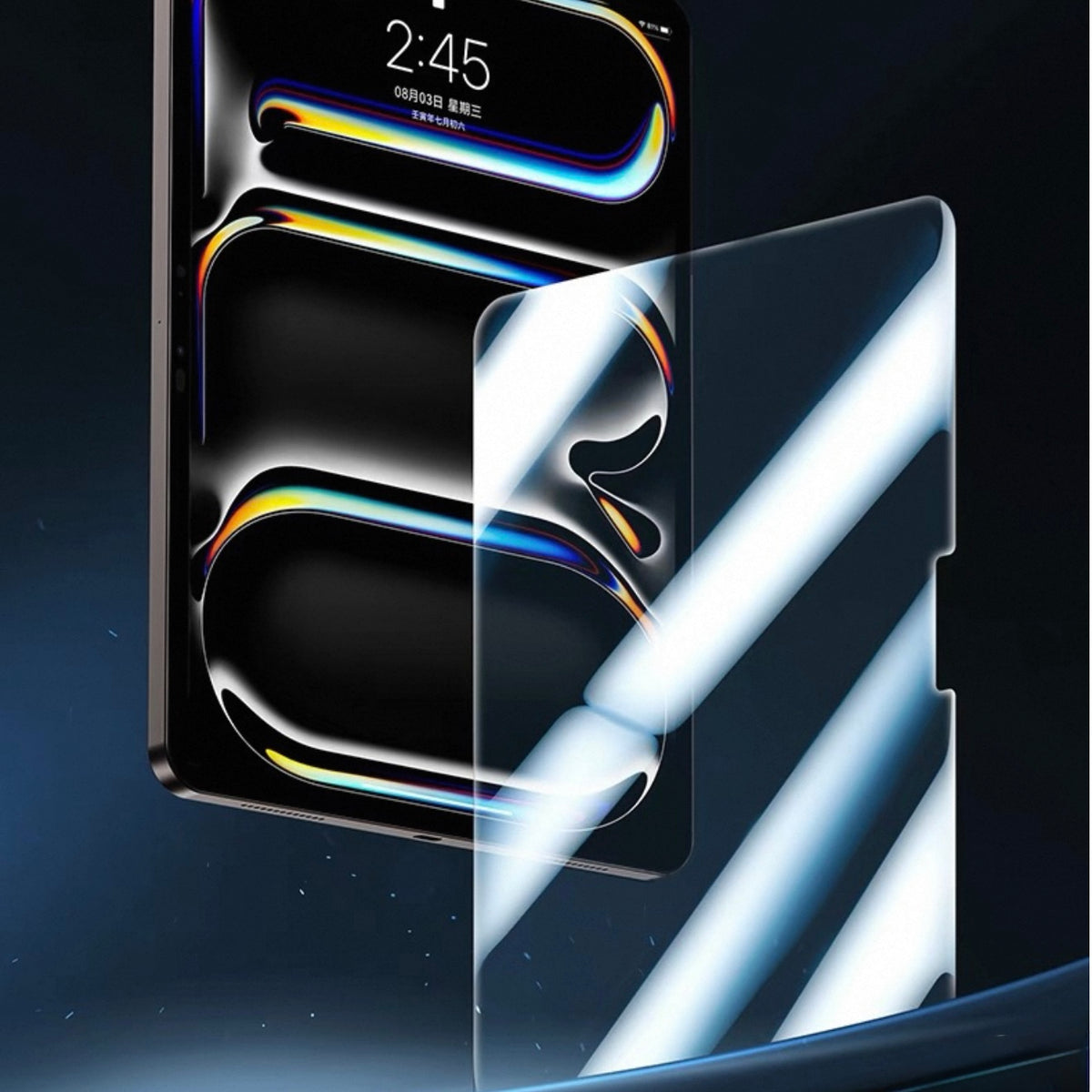 iPad Full Screen HD Super Clear Tempered Glass Set Screen Protector