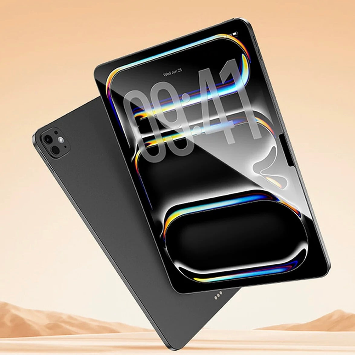 iPad Full Screen HD Super Clear Tempered Glass Set Screen Protector