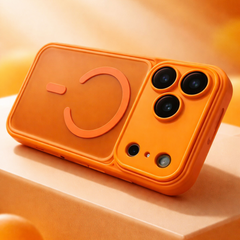 iPhone 17ProMax MagSafe Matte Shockproof Case with Metal Camera Lens Frame & Precise Cutouts