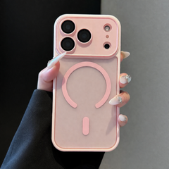iPhone 17ProMax MagSafe Matte Shockproof Case with Metal Camera Lens Frame & Precise Cutouts