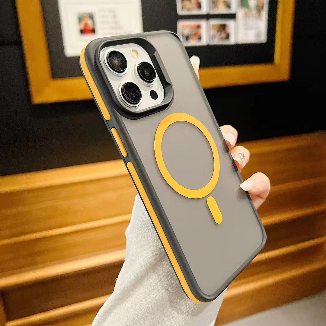 Dual Tone Magnetic DropProof Case For iPhone 15 Pro