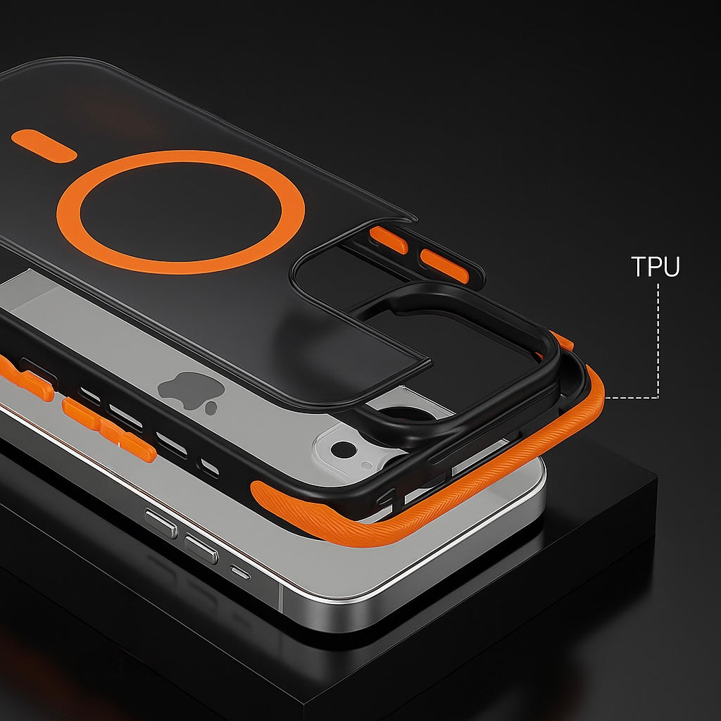 Dual Tone Magnetic DropProof Case For iPhone 15 Pro