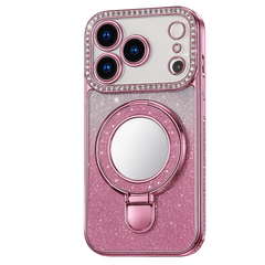 Rhinestone Glitter Mirror MagSafe Case with Ring Stand iPhone Air