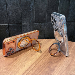 Rhinestone Glitter Mirror MagSafe Case with Ring Stand iPhone Air