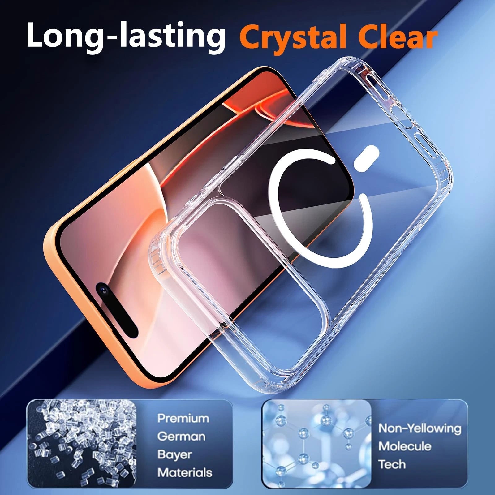 2.0mm High-Transparency Anti-Yellowing MagSafe Shockproof Soft TPU Case iPhone Air