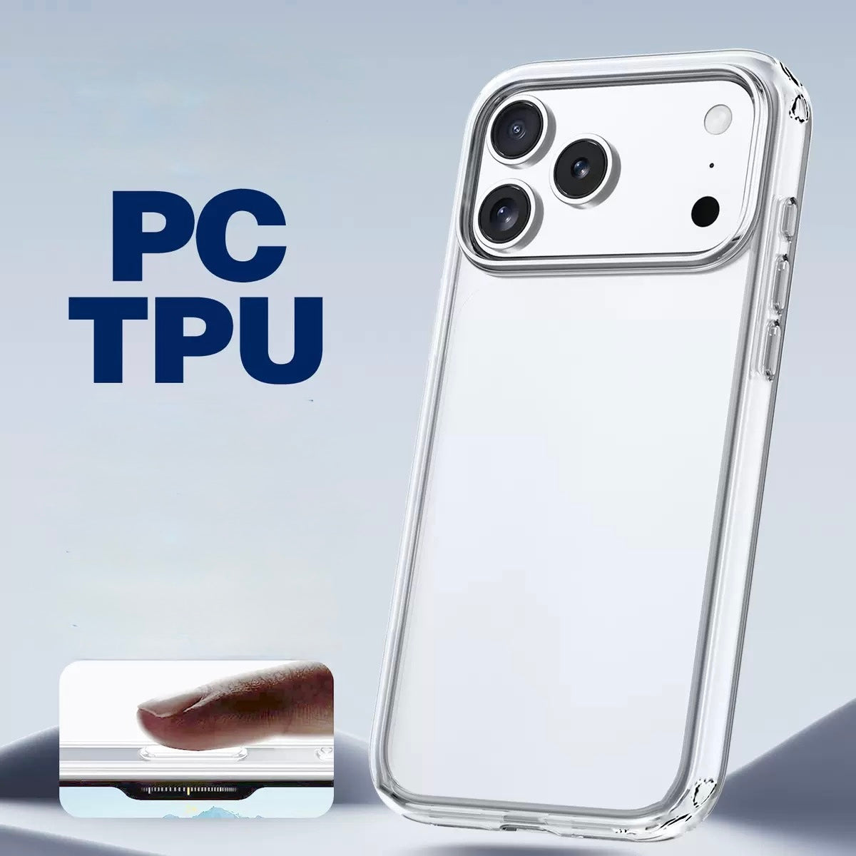 2.0mm High-Transparency Anti-Yellowing  Shockproof Soft TPU Case iPhone Air