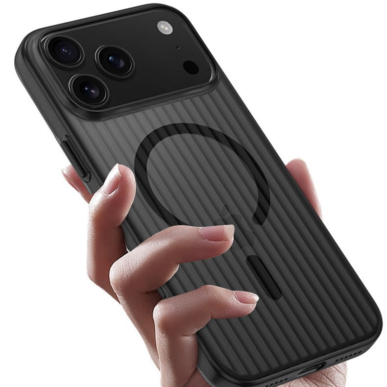 Anti-Slip Tile Stripe Frosted Semi-Transparent MagSafe Shockproof Case iPhone Air