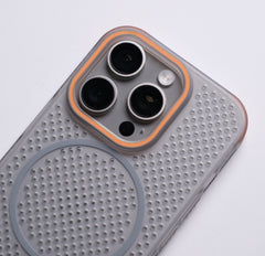 Breathable Heat Dissipation Sandblasted Hard Case with MagSafe  Shockproof Corners iPhone 17 Pro