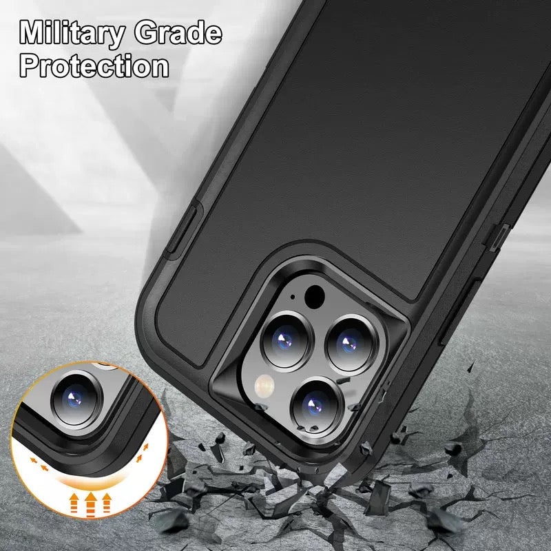 iPhone Xr Drop Resistant Defender Tradies Hybrid Armor Heavy Duty Rugged Shockproof Tough Cover