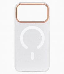 Electroplated Metal Camera Frame Glitter Sparkle Transparent MagSafe Shockproof Case iPhone Air