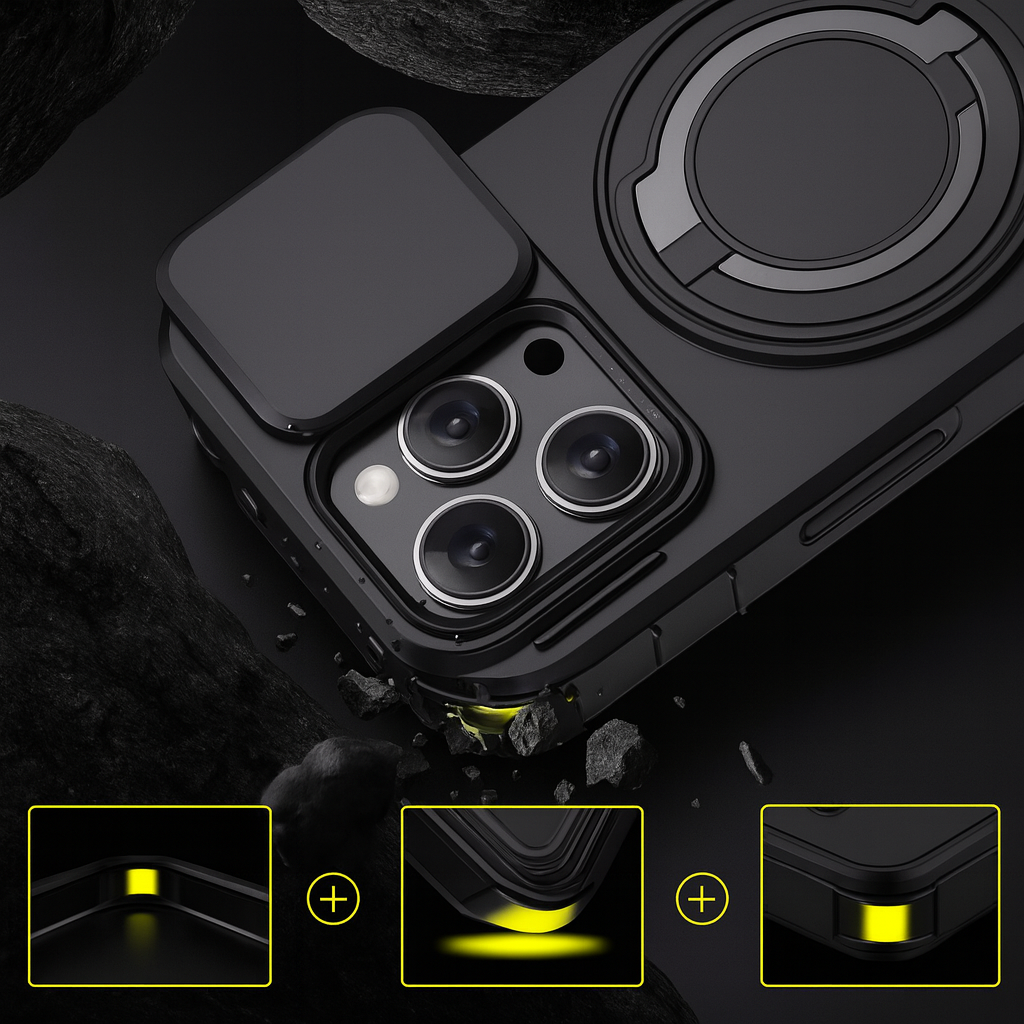 Lingke Case MagSafe Stand and Cam Cover iPhone 12 Pro Max