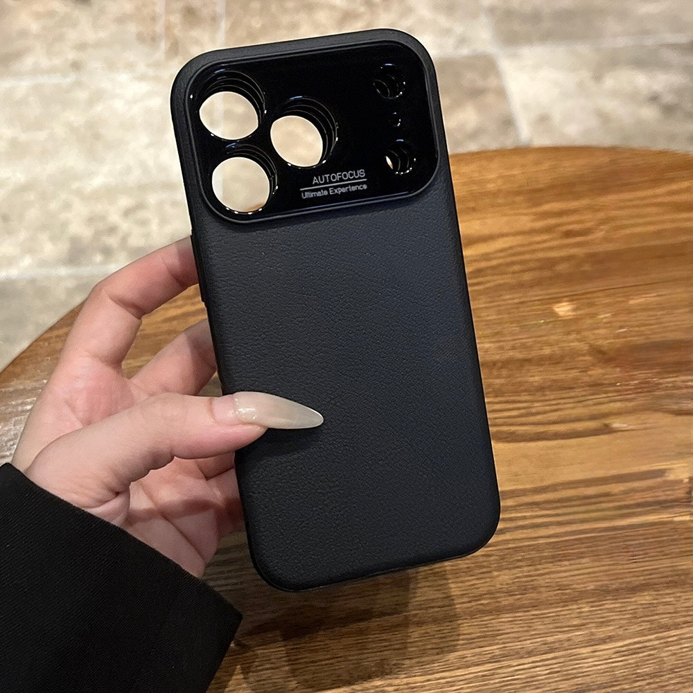 Luxury PU Leather Large Camera Window Ultra-Thin Heat Dissipation MagSafe Case iPhone Air