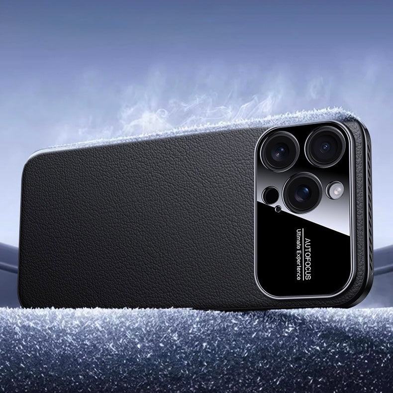 Luxury PU Leather Large Camera Window Ultra-Thin Heat Dissipation MagSafe Case iPhone Air