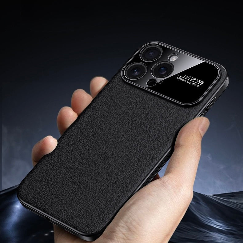 Luxury PU Leather Large Camera Window Ultra-Thin Heat Dissipation MagSafe Case iPhone Air