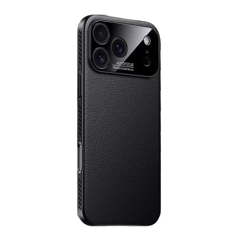 Luxury PU Leather Large Camera Window Ultra-Thin Heat Dissipation MagSafe Case iPhone Air