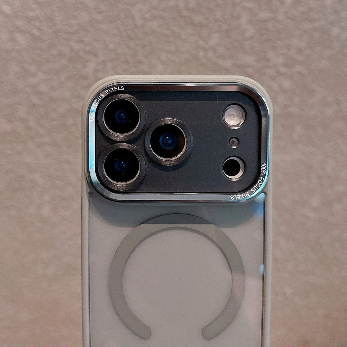 MagSafe Transparent Shockproof Case with Metal Camera Lens Frame & Precise Cutouts iPhone Air