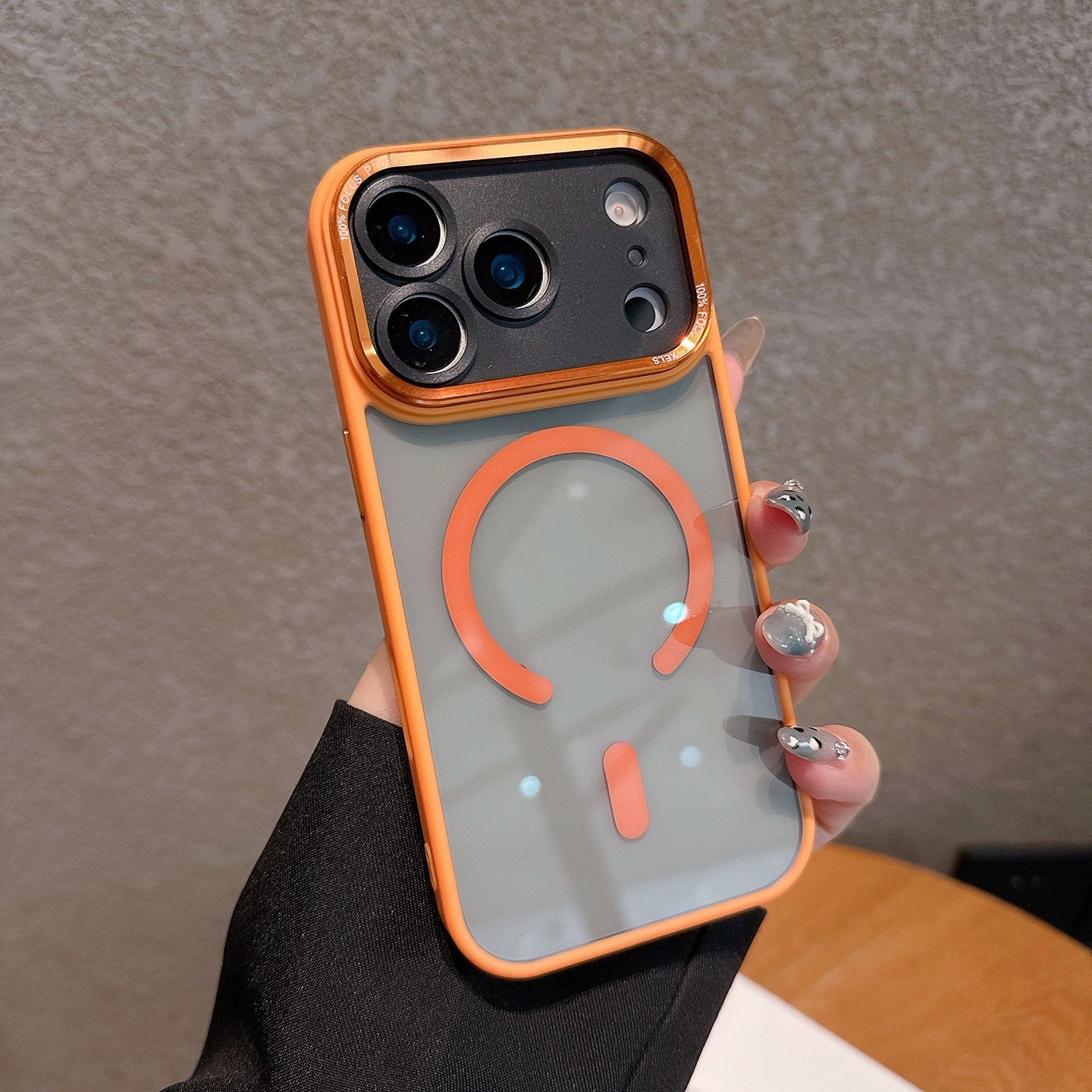 MagSafe Transparent Shockproof Case with Metal Camera Lens Frame & Precise Cutouts iPhone Air