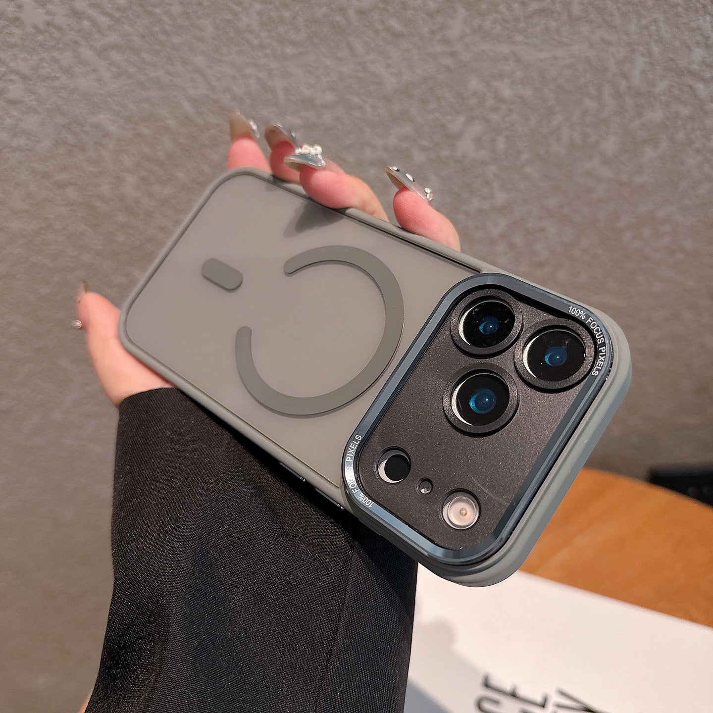 MagSafe Transparent Shockproof Case with Metal Camera Lens Frame & Precise Cutouts iPhone Air