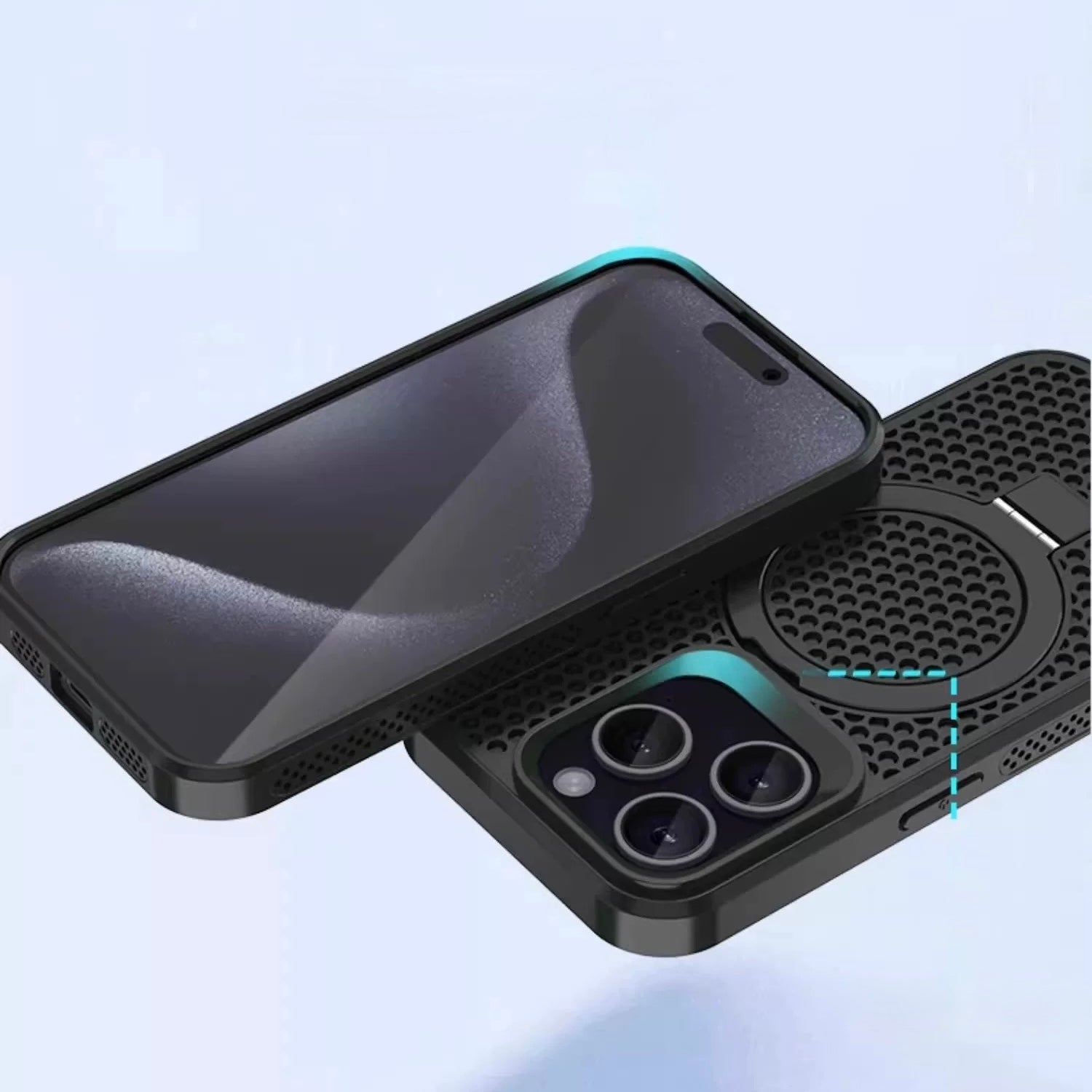 Magnetic Stand Ventilated Shockproof Case For 16