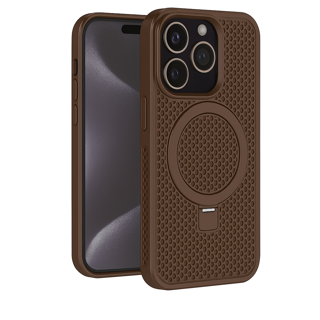 Magnetic Stand Ventilated Shockproof Case For 16