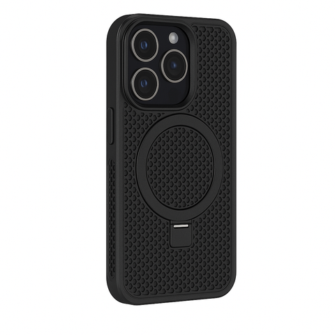 Magnetic Stand Ventilated Shockproof Case For 16 Plus