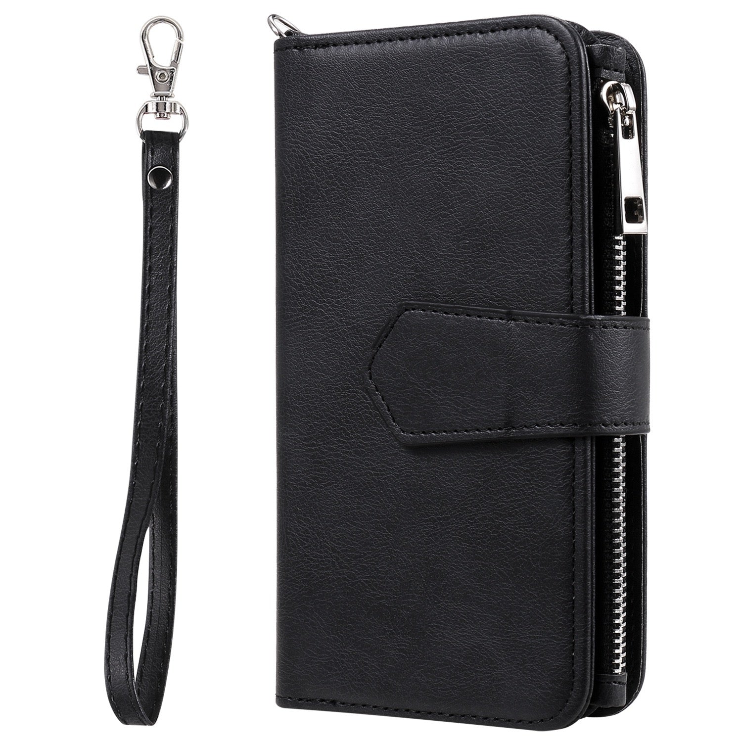 Premium Detachable PU Leather Wallet Phone Case for iPhone 15 Pro Max