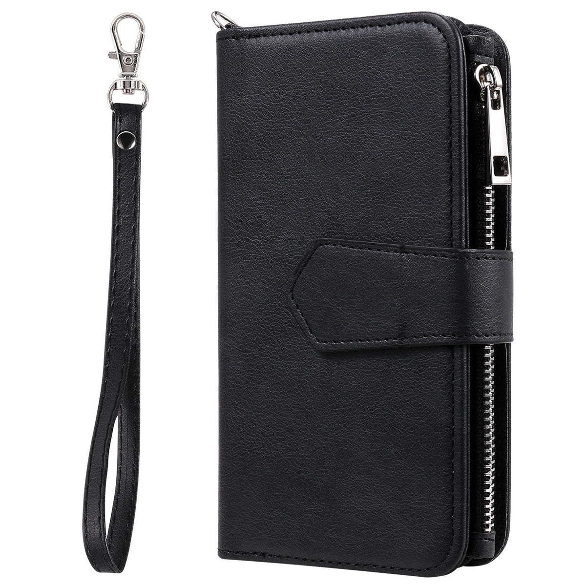Premium Detachable PU Leather Wallet Phone Case for iPhone 15 Pro Max