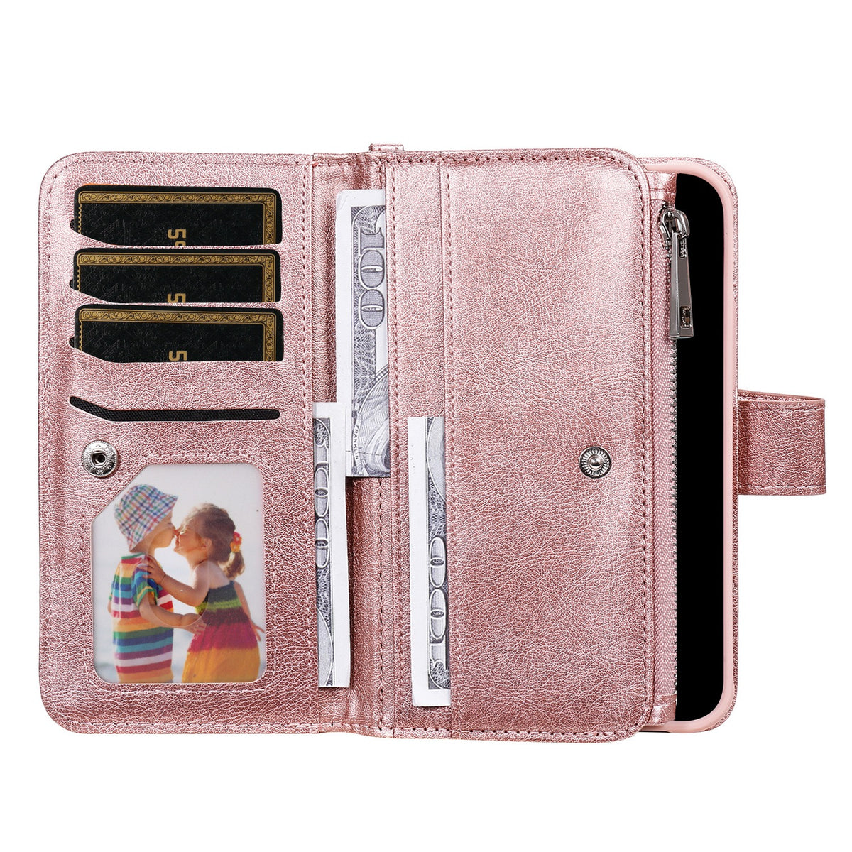 Samsung S24 Plus-Premium Detachable PU Leather Wallet Phone Case