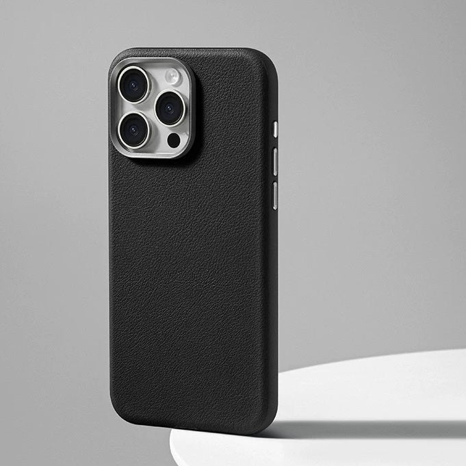 Tech Leather Magnetic Case For iPhone 16 Plus