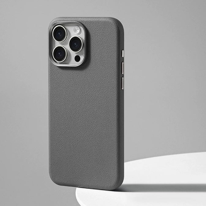 Tech Leather Magnetic Case For iPhone 16 Plus