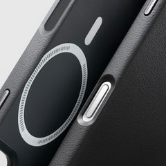 Tech Leather Magnetic Case For iPhone 16