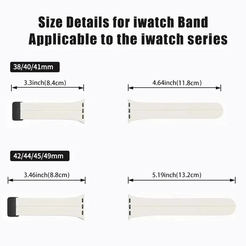 Folding Buckle Magnetic Strap for Apple Watch 42/44/45/49MM