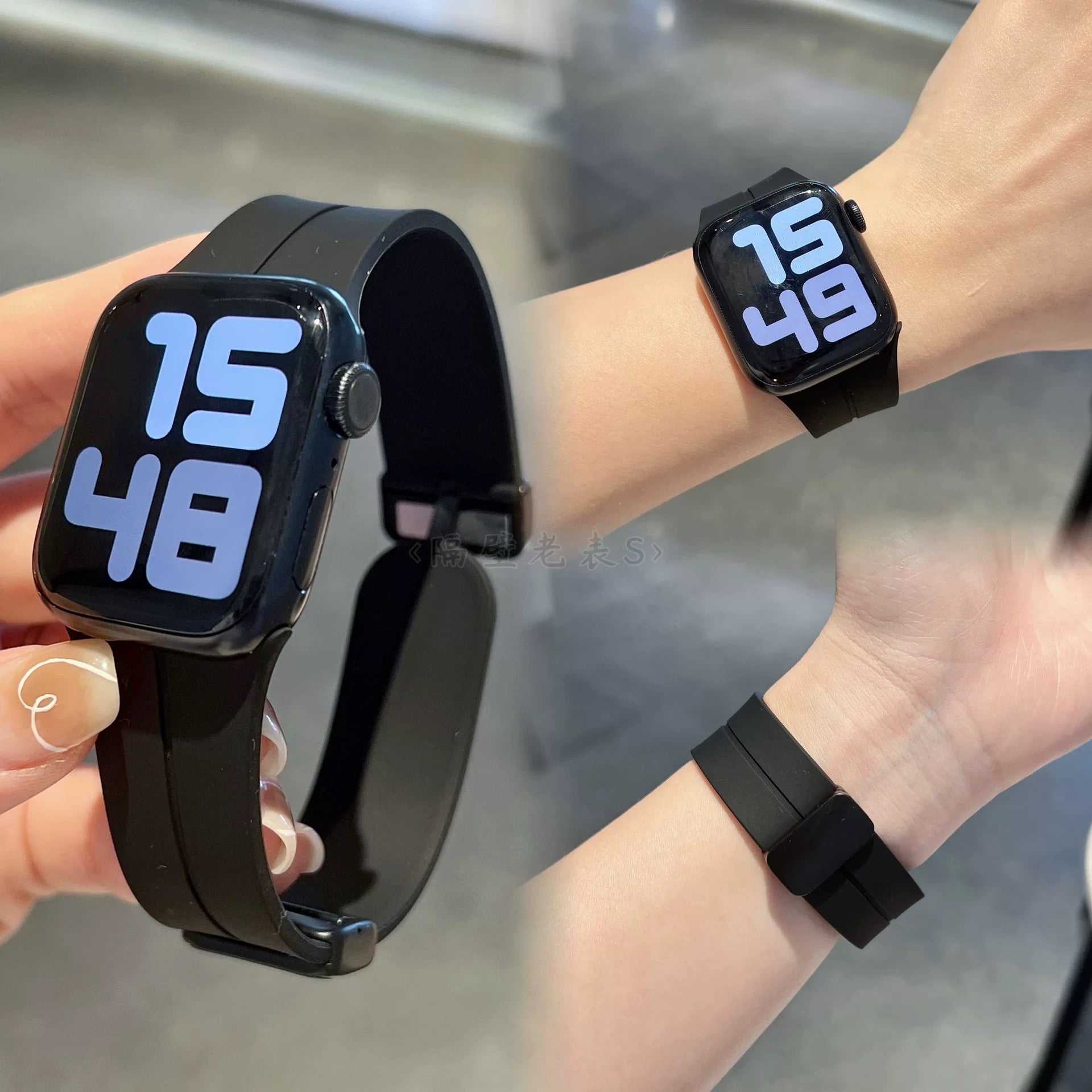 Folding Buckle Magnetic Strap for Apple Watch 42/44/45/49MM