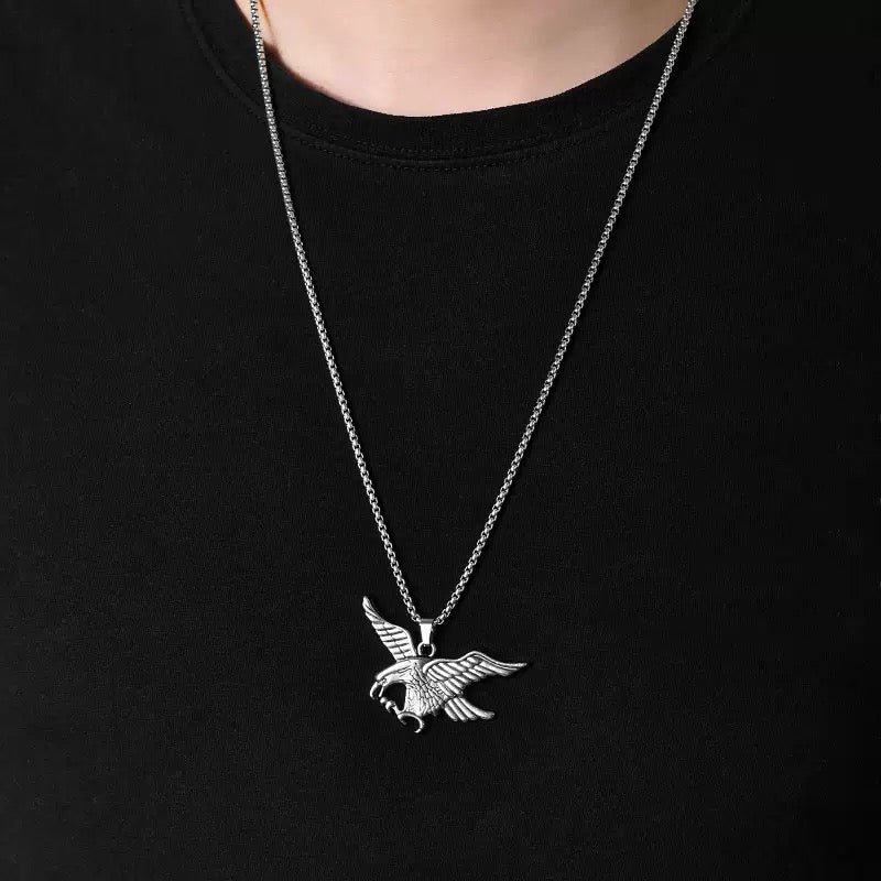 Flying Eagle Pendant Necklace