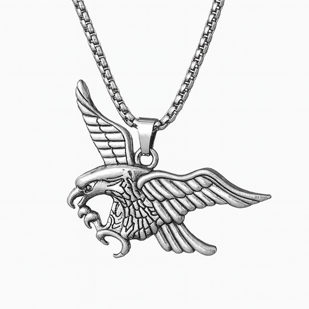 Flying Eagle Pendant Necklace