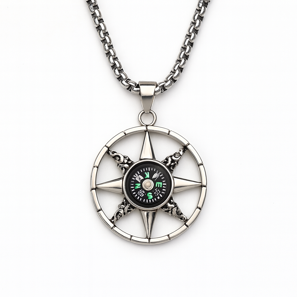 Compass Pendant Necklace